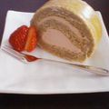 まこち☆'s cooksnap of when they made ふわふわっ生チョコロールケーキ♪.