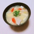 まあまま☆0403's cooksnap of when they made クイック豚汁☆白菜と大根.