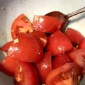 ニコモデ's cooksnap of when they made トマト消費☆生姜香るゴマポン和え.