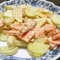 ジョングレ's cooksnap of when they made レンジで♪ジャガ人参のゴママヨ和え★.