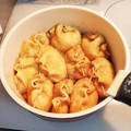 クックD5K7LD☆'s cooksnap of when they made 野菜と卵の油揚げ巾着煮.