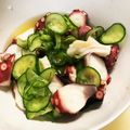 まるこ's cooksnap of when they made まろやか　たこときゅうりの酢の物.