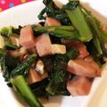 yumtas♥'s cooksnap of when they made クィーンクック☆ベーコンと小松菜炒め.