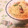 早紀のキッチン's cooksnap of when they made 簡単美味しい★鯖の味噌煮缶と青葱のパスタ.