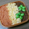 ﾋﾟﾛﾐ♡'s cooksnap of when they made フライパン1つで作る3色そぼろ丼.