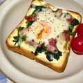 ☆さぶ☆☆'s cooksnap of when they made アスパラのカルボナーラ風トースト♡.