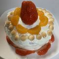 クック8TJ8ZR☆'s cooksnap of when they made 1歳の誕生日ケーキ☆豪華で簡単!.
