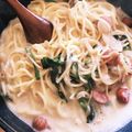 クック64QNXH☆'s cooksnap of when they made 簡単＊ワンポット＊クリームスープパスタ.