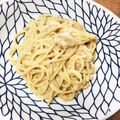エル♀'s cooksnap of when they made かに缶で！蟹クリームパスタ☆.