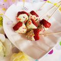 さくさくmomo's cooksnap of when they made アレンジ自在！いちごとチョコのロリポップ.