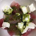 ♡かめちゃん♡'s cooksnap of when they made マグロとクリームチーズのバジルソース♡.
