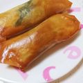 ♡ЁМi♡'s cooksnap of when they made ベーコンしそチーズ春巻き☆お餅入り.