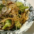 ｱﾛｱﾛ's cooksnap of when they made 大葉にんにく醤油でボンゴレパスタ♪.
