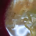 tolatte's cooksnap of when they made キャベツと卵のお味噌汁.