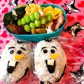 ソラン01's cooksnap of when they made キャラ弁 オラフ アナと雪の女王.