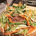 さとぴょん～修行中～'s cooksnap of when they made 水菜と人参のレンジ煮浸し【作りおき】.