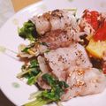 ちょこっちゃん's cooksnap of when they made レンジで簡単！豆苗ともやしの豚バラ巻き.