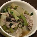 blueseal's cooksnap of when they made 葉っぱも丸ごと♪カブと豚肉の煮物.