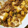 ☆hiroppy☆'s cooksnap of when they made 超簡単！厚揚げとミンチの炒め物.