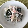 倉つんデラックス's cooksnap of when they made ミネラルたっぷりカニカマわかめサラダ！.