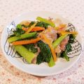 Richland☆Y's cooksnap of when they made 塩レモンで☆豚小間と小松菜の炒め物.