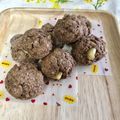 yukari23n's cooksnap of when they made バレンタイン☆HMダブルチョコスコーン。.
