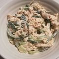 ちばちゃん０８２７'s cooksnap of when they made ササミときゅうりと大葉の味噌マヨ和え.