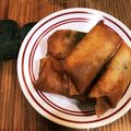 美味しくクック❤️'s cooksnap of when they made 鶏ひき肉とチーズ、大葉の春巻き.