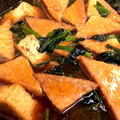 mew0731's cooksnap of when they made ほうれん草と厚揚げの生姜炒め煮.