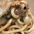ささッこ's cooksnap of when they made 【龍愛】豚肉（牛肉）とキムチの焼きうどん.