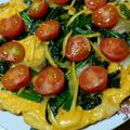 ナーちゃん's cooksnap of when they made ちぢみほうれん草のオープンオムレツ.