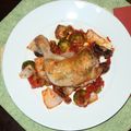 ladyoscar's cooksnap of when they made 皮パリパリ！鶏オーブン焼きカチャトーラ風.