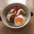 ラリー＆サラ's cooksnap of when they made 冷凍食品活用で簡単★温たまから揚げ丼.