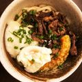 クックT8R6OS☆'s cooksnap of when they made 甘辛お肉が美味！とろーり温玉肉うどん.