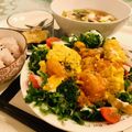 ainuinu's cooksnap of when they made 子供も食べれる＾＾エビチリ玉子丼♪.