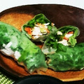 es1103's cooksnap of when they made 鶏ささみとクリームチーズの生春巻き.