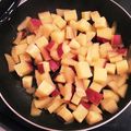 karako_e18's cooksnap of when they made サツマイモとリンゴの甘煮.