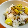 ちょこふみ's cooksnap of when they made さつま芋の塩麹おこわ.