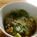 広野のタイタン's cooksnap of when they made アボカド納豆ユッケ～温玉のせ～.