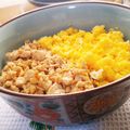 umi☆neco's cooksnap of when they made 木綿豆腐で　鶏そぼろ風丼.