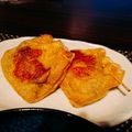 アスカチャチャ's cooksnap of when they made キムチ納豆の巾着焼き.