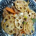 nanaきち's cooksnap of when they made 野菜たっぷり♪蓮根と豚肉の彩り甘酢炒め.
