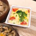miwayon's cooksnap of when they made 菜の花のミルク茶碗蒸し.