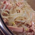 mikkusan's cooksnap of when they made 美味✿もやしと❀ハムで✿辛子酢醤油和え.