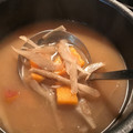 チビッ子ギャング's cooksnap of when they made 意外！？さつまいもとごぼうのお味噌汁.