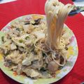 seris's cooksnap of when they made 野菜たっぷり♪中華風卵餡掛けパスタ.