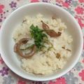 ぽぽきゅ's cooksnap of when they made イカの缶詰で☆炊き込みご飯.