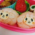 ヴァリィママ's cooksnap of when they made キャラ弁☆真ん丸おにぎりのマイメロちゃん.