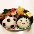 太陽輝☆'s cooksnap of when they made キャラ弁*顔弁*坊ちゃん弁当.