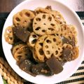 はるちゃん∵'s cooksnap of when they made ◆こんにゃくでかさ増し♪れんこんきんぴら.